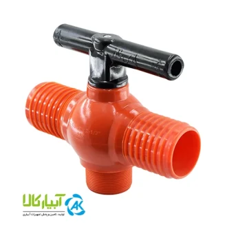 قیمت شیر توپی سه راهی دوسر لی فلت یک سر دنده بیرون - آبیار کالا