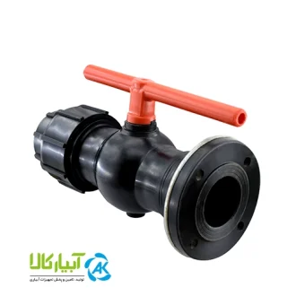 خرید شیر توپی یکسر رابط یکسر فلنج پارس خاور - آبیار کالا