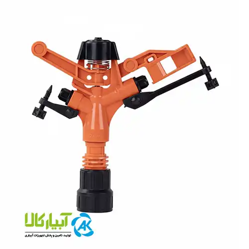 Wispar Orange All-Round Polymer Sprinkler قیمت آبپاش پلیمری تمام دور ویسپار نارنجی سایز 3.4 و 1 اینچ