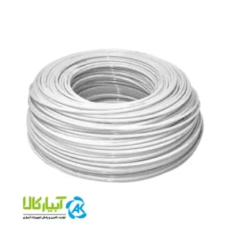 قیمت لوله ماکارونی PVC سفید 500 متری - آبیار کالا