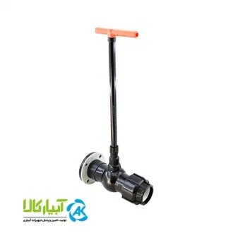 خرید شیر توپی یکسر رابط یکسر فلنچ بلند 90 پارس خاور