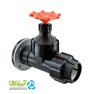خرید شیر کشویی یکسر رابط یکسر فلنچ پارس خاور - آبیار کالا
